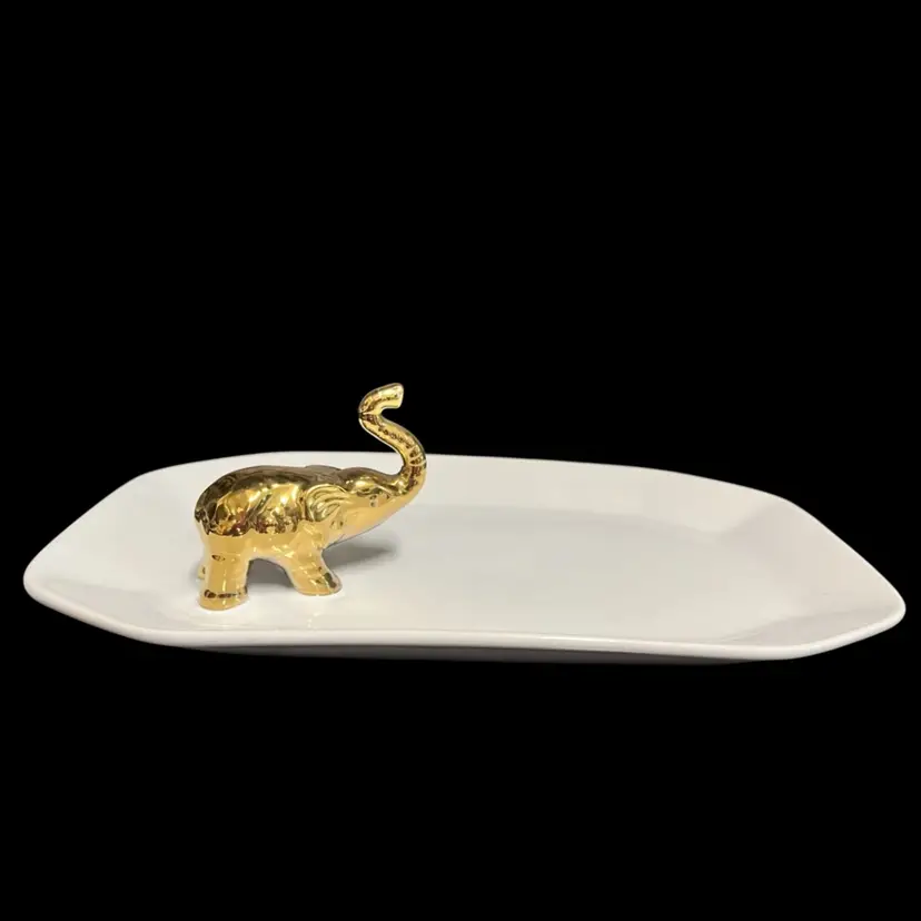 Elephant Trinket Tray- Nate Burkus- Contemporary Stoneware