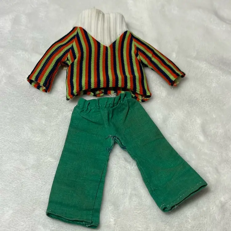 Vtg Bert Knickerbocker Sesame Street Plush Clothes Only, 2pc
