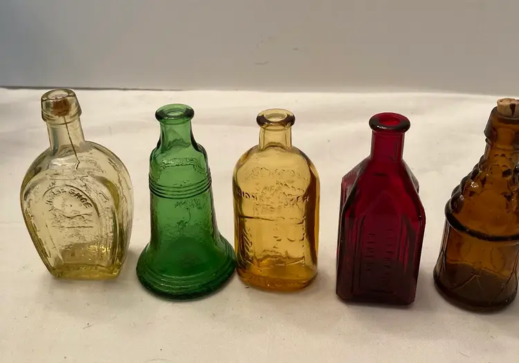 Five Miniature Vintage Bottles