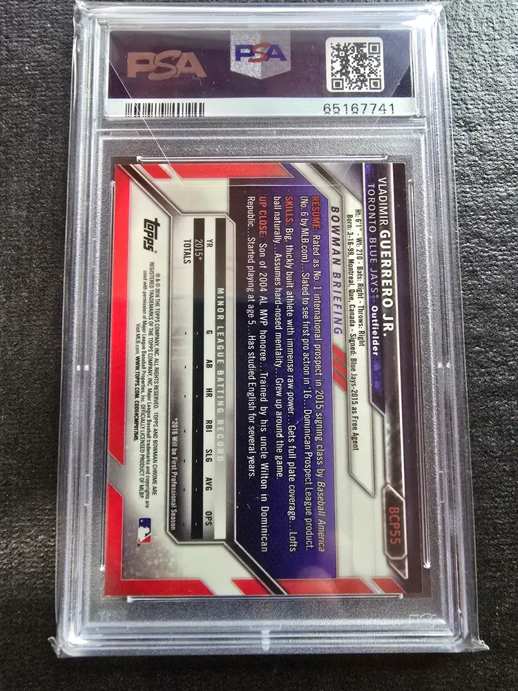 Vladimir Guerrero 2016 Bowman Prospects #BCP55  PSA 10    CC6