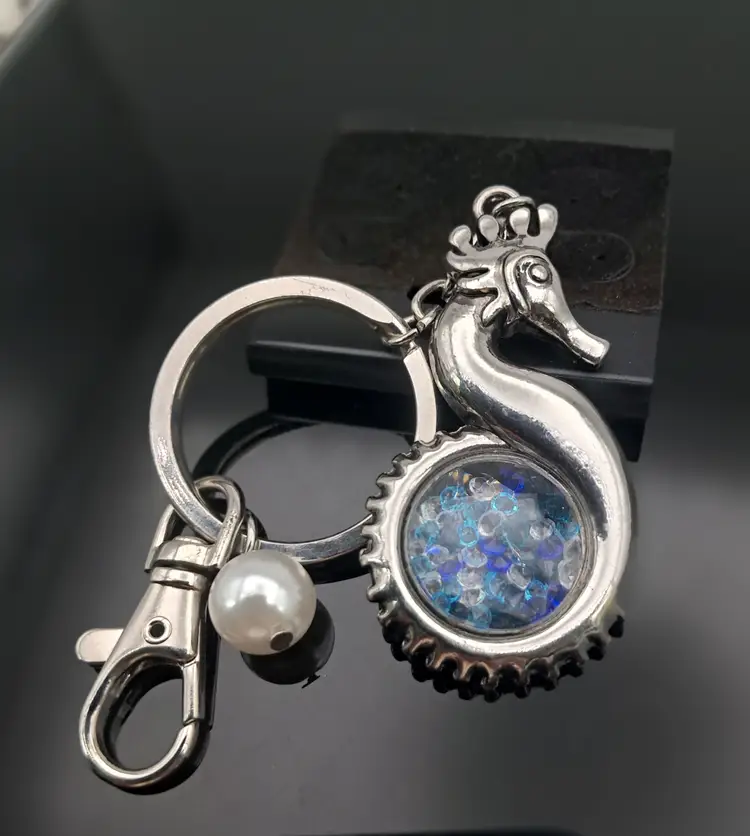 Wonderful Seahorse Bag Tag or Key Chain
