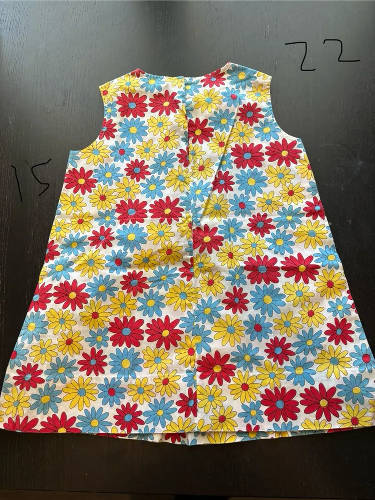 Handmade 60s Mod Flower Girl Dress Flower Power 
