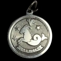 #46 Sterling Silver.925 Capricorn Charm .75”