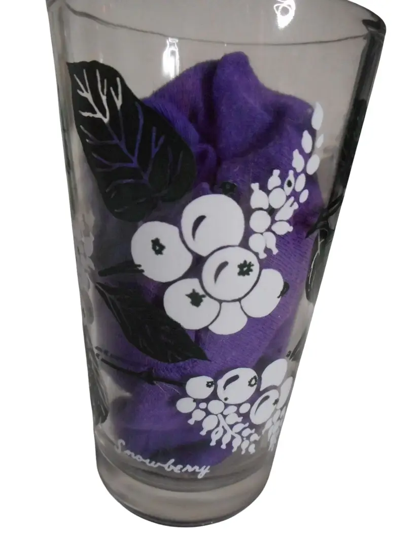 MCM Peanut Butter Drinking Juice Glass Tumbler Snowberrys Estate find 5"