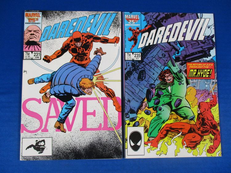 Daredevil Marvel Comics Lot #231 235 236 239 243 244 246 248 249 Higher Grade