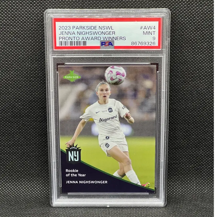 Jenna Nighswonger 2023 NWSL Parkside Pronto Award Winners /377 PSA 9 Soccer Card
