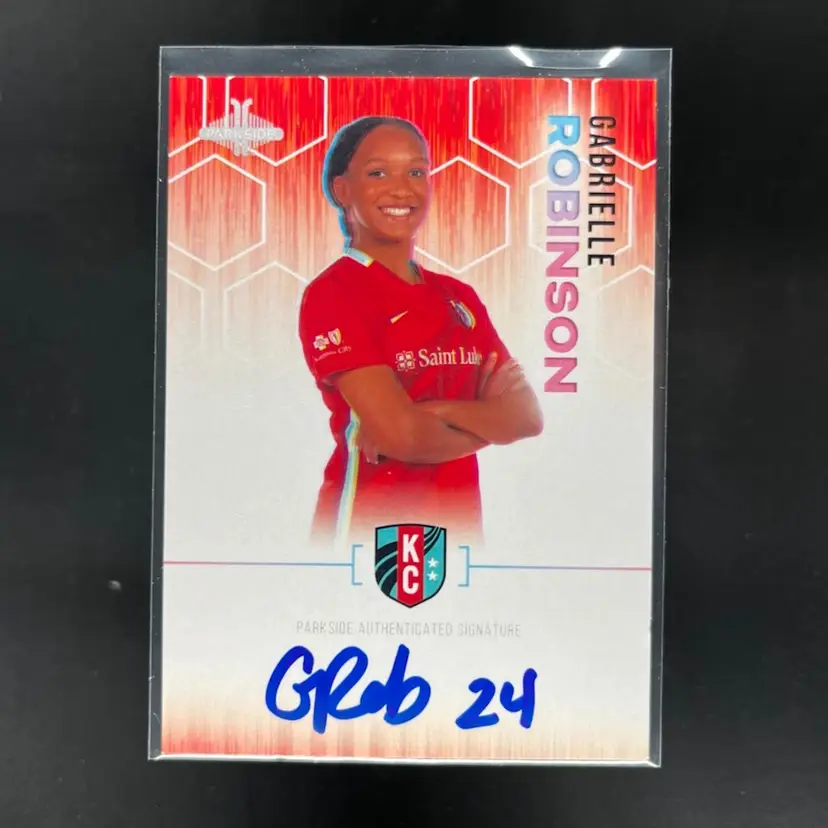 Gabrielle Robinson 2023 Parkside NWSL Vol 2 Red Hex Signature Series Autograph 52/99 Soccer Card
