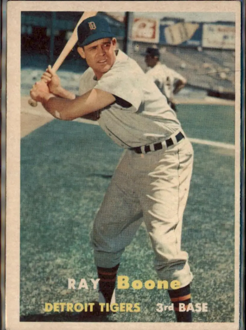 1957 Topps #102 Ray Boone - ( pk1 ) - Detroit Tigers