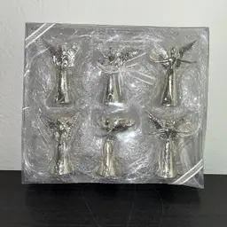 Brand New Set of 6 Serenity Seasons Cannon Falls ANGEL Mini Bells Ornaments Faith Hope Joy