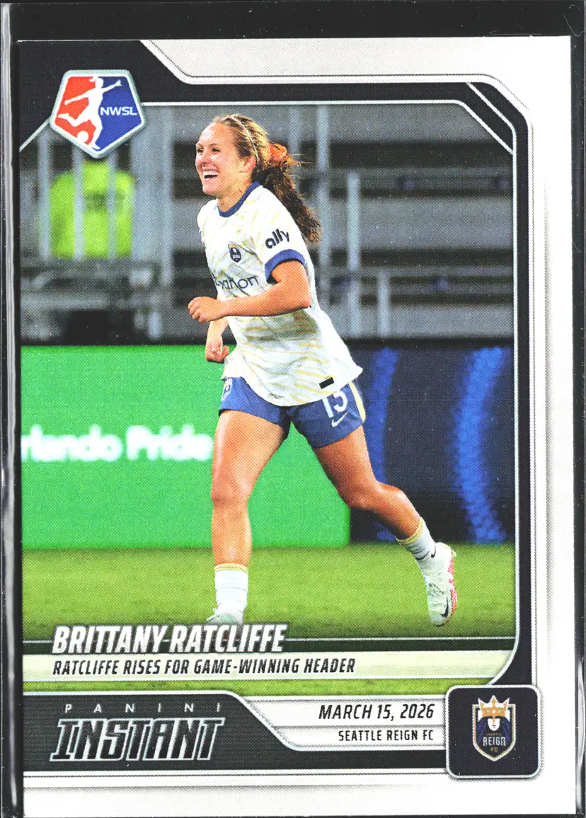 Brittany Ratcliffe Soccer Card Only 80 Made 2026 Panini Instant NWSL Reign FC