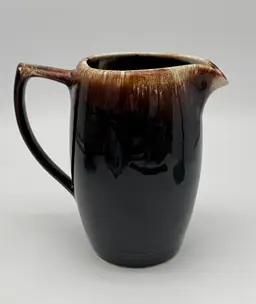 Vintage MCM Pfaltzgraff Gourmet Brown Drip Large Water Juice Pitcher #385 USA