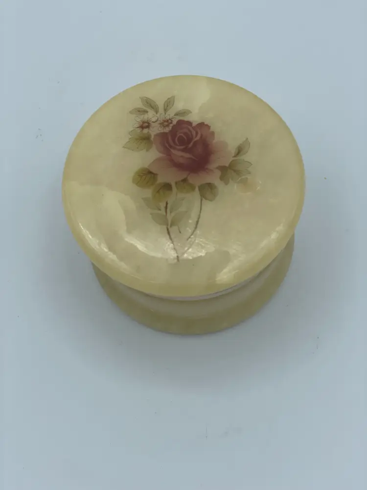 Alabaster Trinket Box