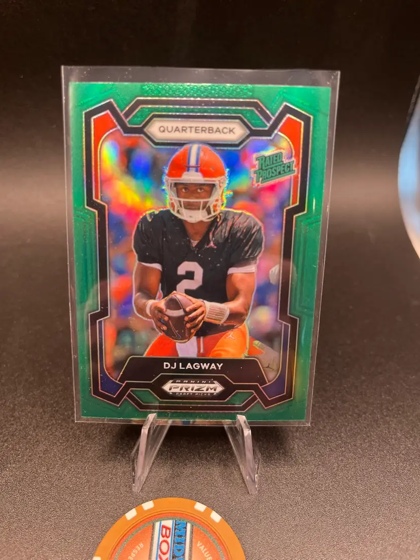DJ Lagway Green Prizm 2024 Prizm Draft Florida Gators
