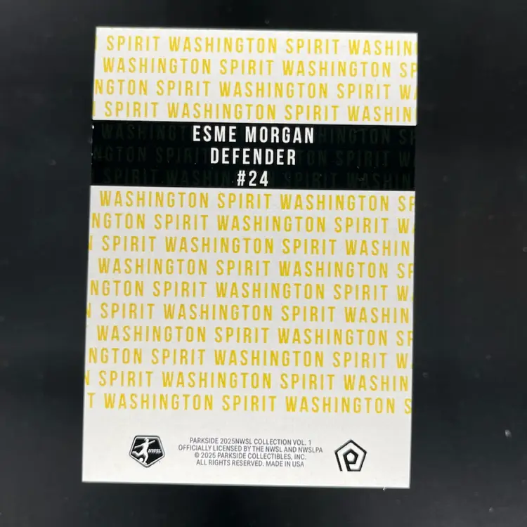 Esme Morgan 2025 Parkside NWSL Vol 1 Primary Parallel (Secondary) /10 Soccer Card