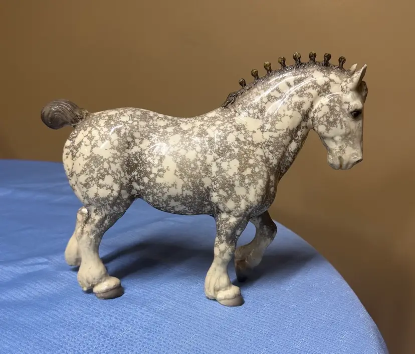 Breyer Molding Co. Traditional Glossy Dapple Gray CLYDESDALE STALLION 60's Model