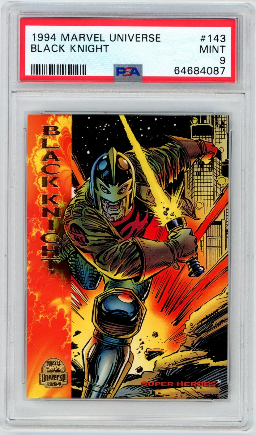 1994 Marvel Universe BLACK KNIGHT #143 PSA 9 MINT