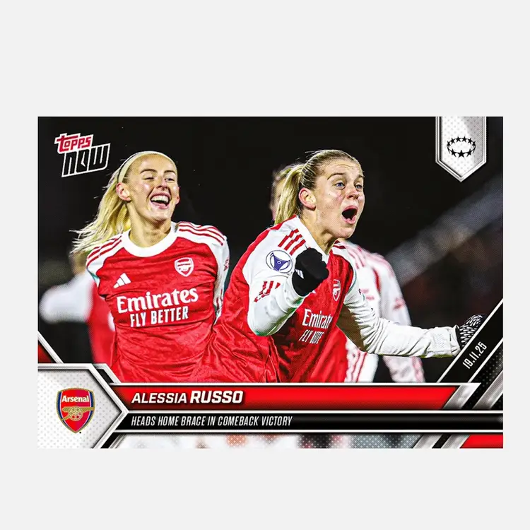 Alessia Russo - 2025-26 UWCL Topps NOW - Card 11 (Live Opening Break)