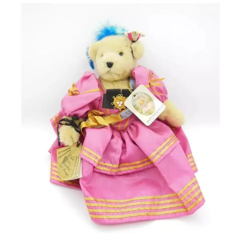 MUFFY VANDERBEAR PLUSH, Muffy Fan Club Bal Masque 1991 8" Vintage