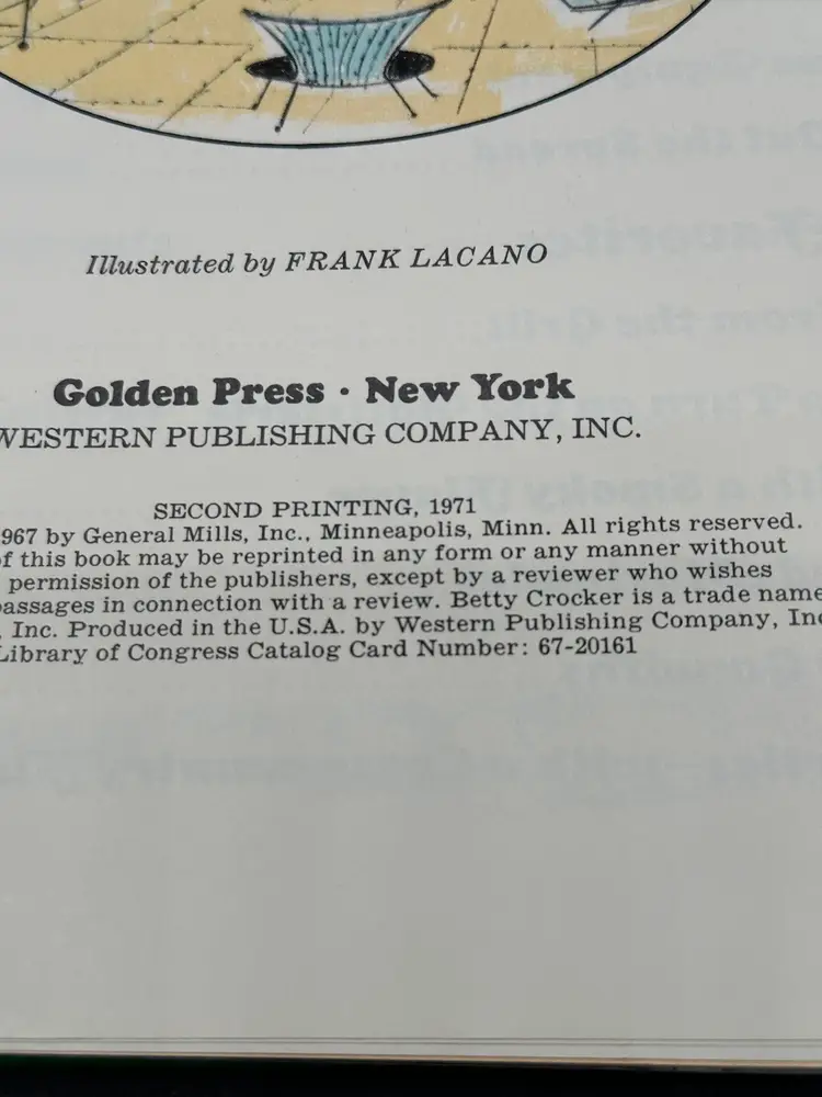 Betty Crocker OUTDOOR COOKBOOK 1971 Vintage Cook Book