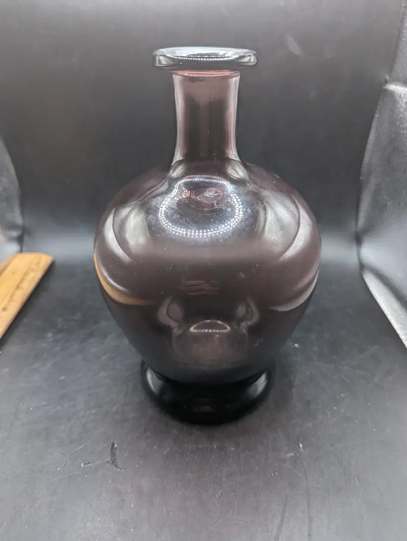 Vintage Amethyst Made in Italy Empoli Vase Original Sticker