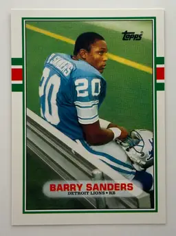 Barry Sanders Topps Rookie Card
