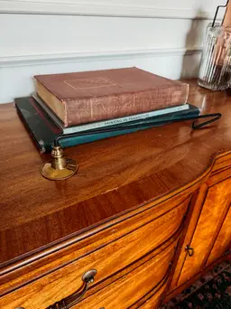 Vintage Brass and Black Wrought Iron Candle Snuffer