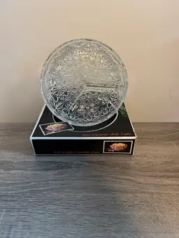 Veropa Vintage Divided Glass Dish