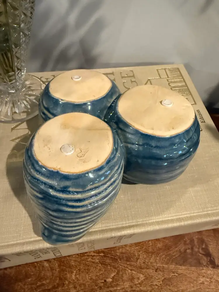 Ceramic Boho Succulent Planter Three Attached Pots In One