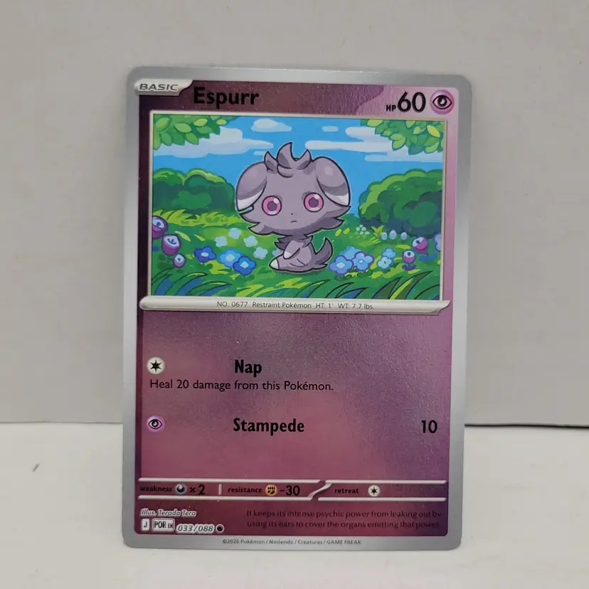 Pokémon Espurr - 033/088 - ME03: Perfect Order (POR) Reverse Holo