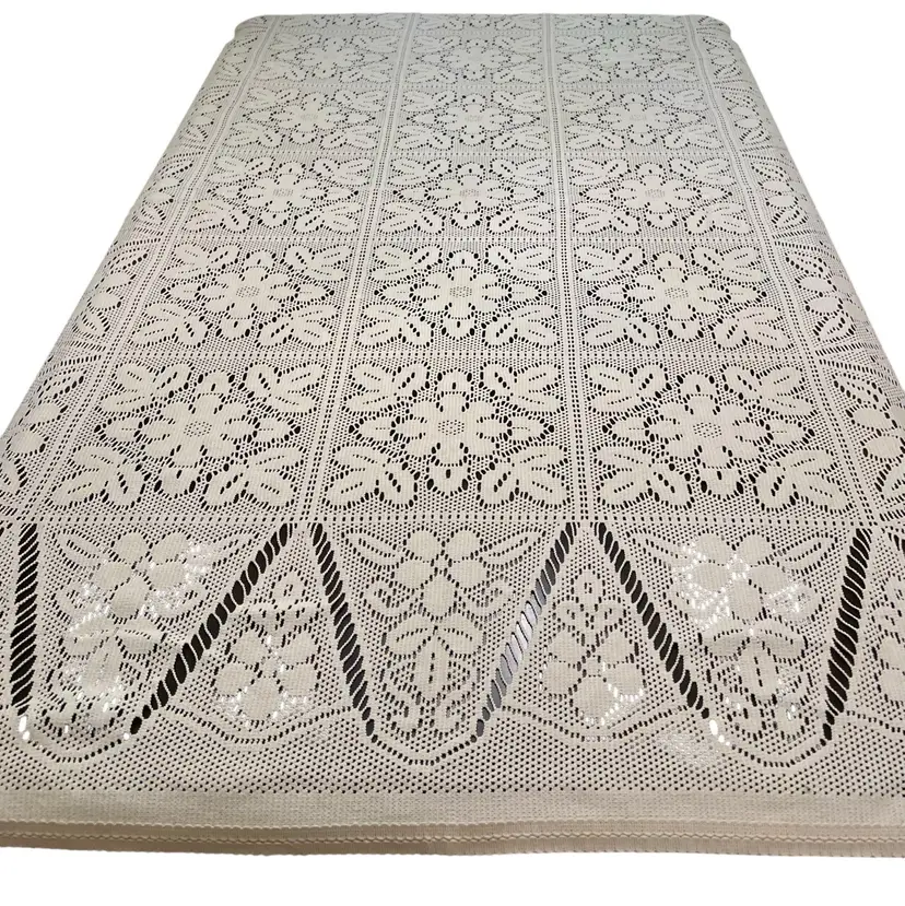 Columbine Cody Coverlet Bedspread Crochet Twin 68” X 90” 100% Cotton Classic