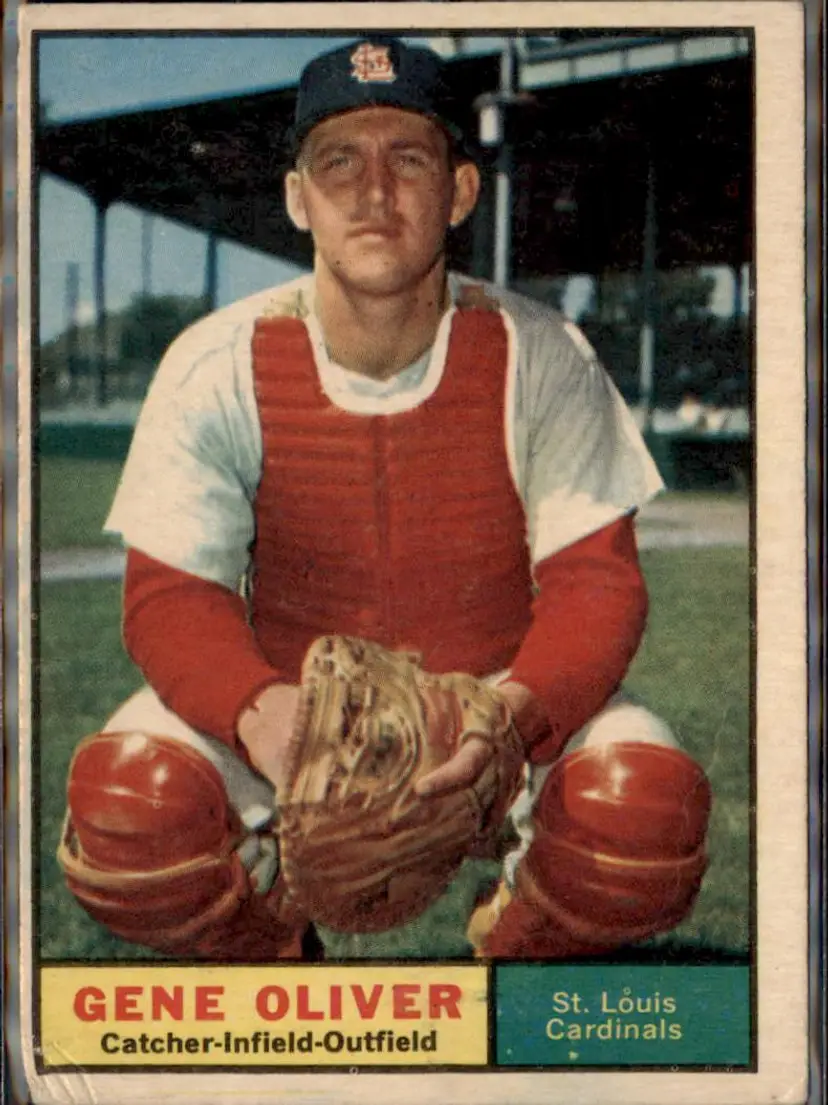 1961 Topps #487 Gene Oliver - ( ) - St. Louis Cardinals