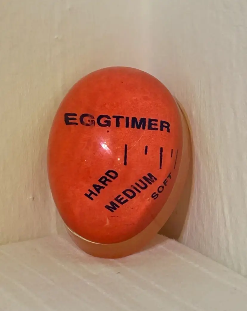 1980’s Egg Timer Food Safe Tool Color Changing Hard Boiled Soft Poached Perfect