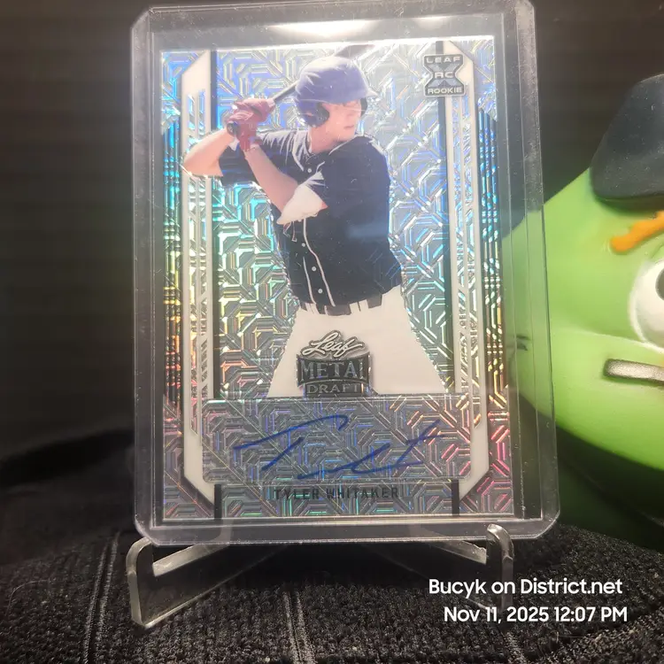 2021 Leaf Metal Draft Mojo Auto - Tyler Whitaker Houston Astros