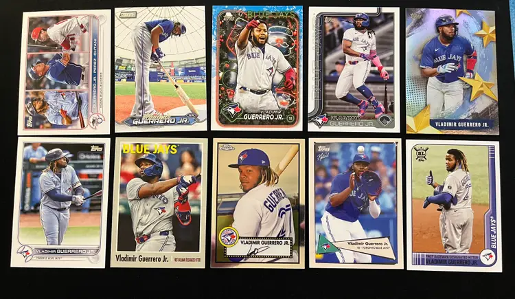 Vladimir Guerrero Jr. Lot of 10 Cards