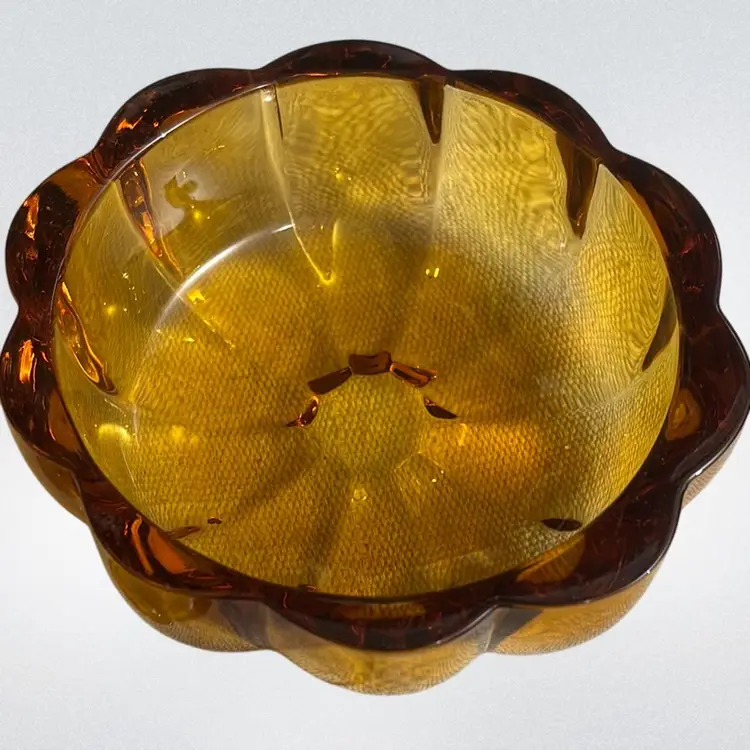 Amber Glass Pumpkin