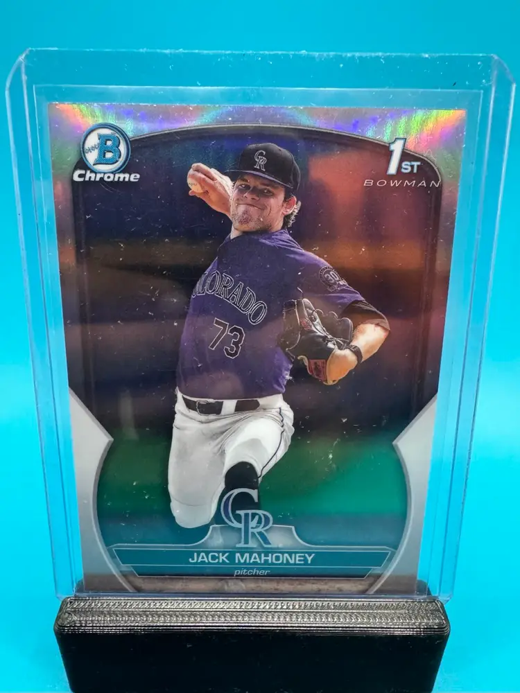 Jack Mahoney 1st Bowman Chrome Refractor Colorado Rockies
