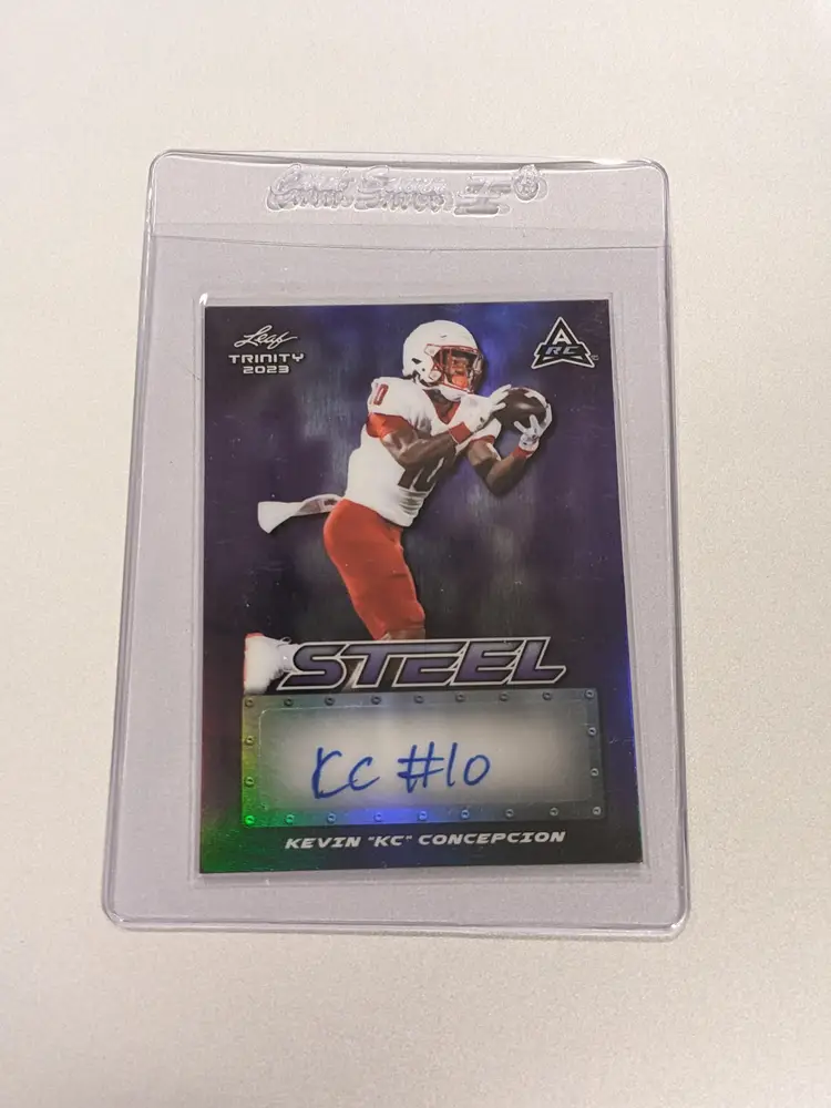 Kevin KC Concepcion 2023 Leaf Trinity - 35/35 Steel Purple Rookie Auto #SA-KC1