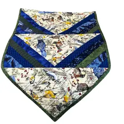 004 Vintage Handmade Bird Runner Spring Decor Quilted 46 Inch