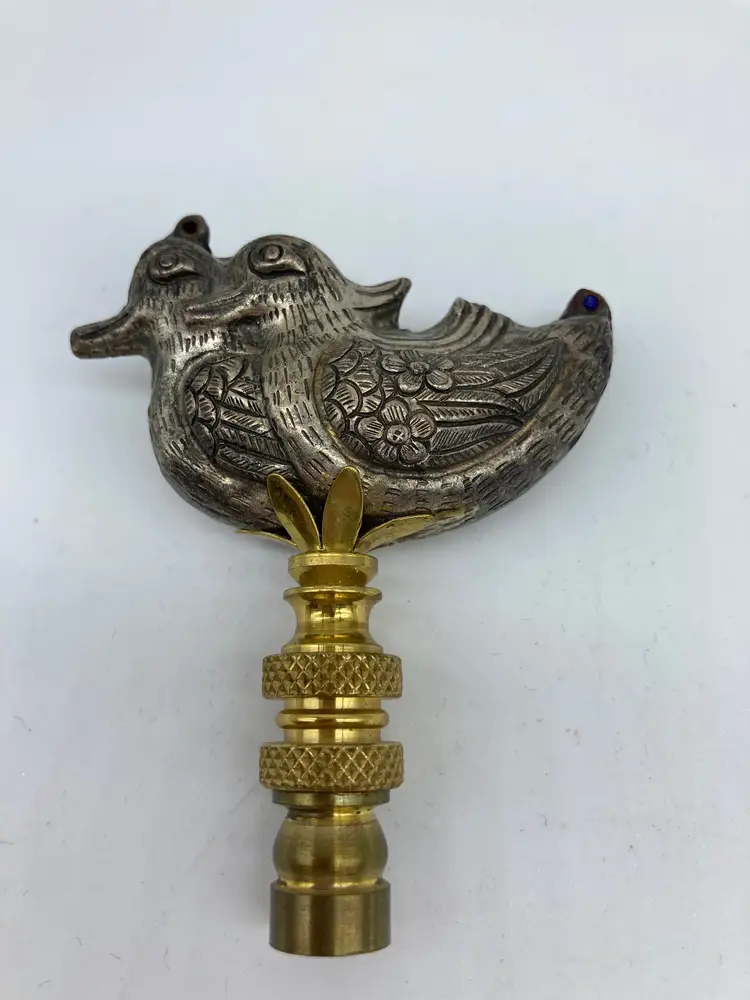 Two Duck Lamp Finial