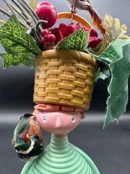 “Tom & The Pheasants” Mixed Media Assemblage Made By Me, OOAK, 12”T Amanda Montague