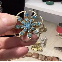 Blue Brooch