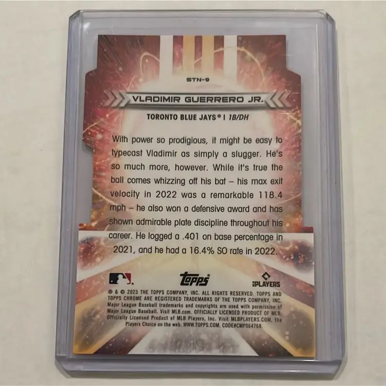 2023 Topps Chrome Cosmic Vlad Guerrero Jr Stella Nova