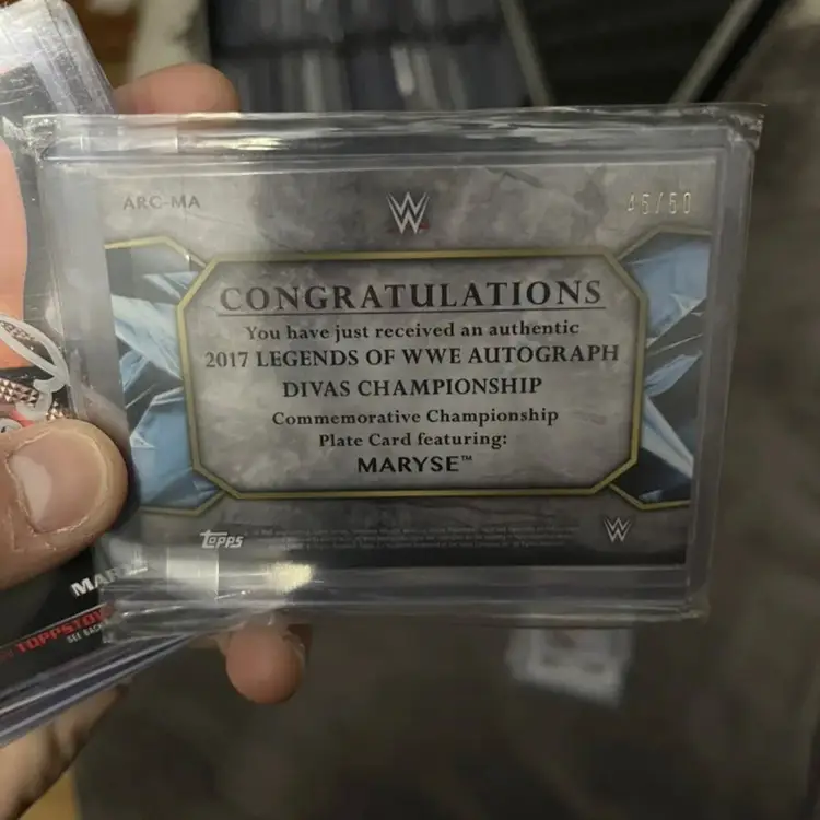 Maryse Topps Auto SP 45/50 Belt Relic Diva 🔥🔥