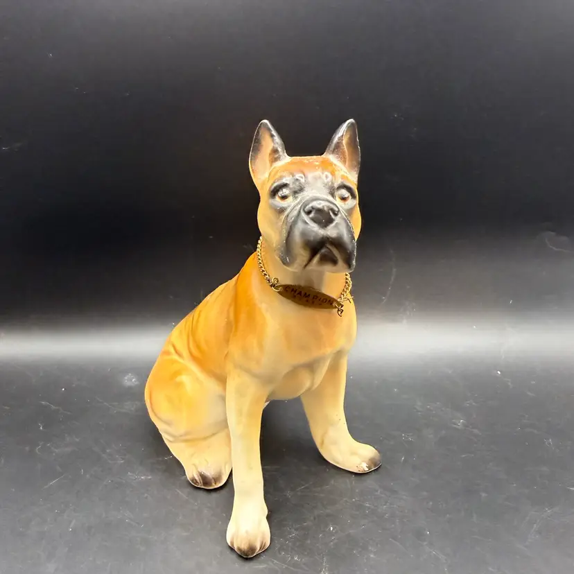 Vintage Arnart Creation Porcelain Boxer Figurine