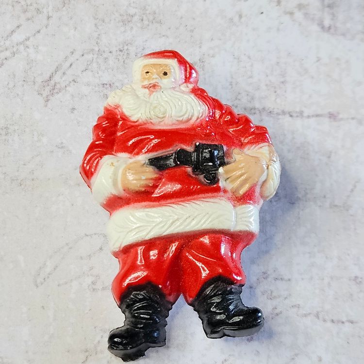 Plastic Santa Pin