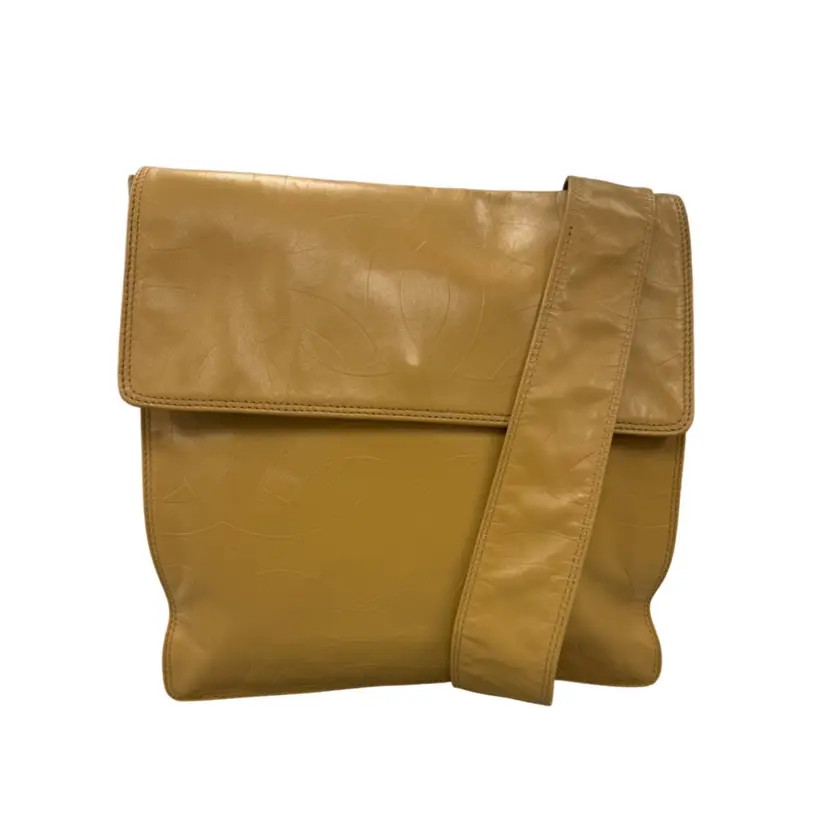 Chanel Beige Embossed Pony Style Flap