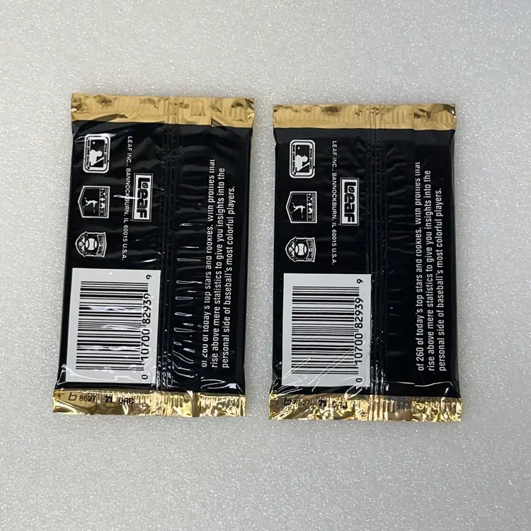 1991 Studio Baseball Cards, 2 Sealed Foil Packs, 10 Cards & 3 Puzzle Pieces