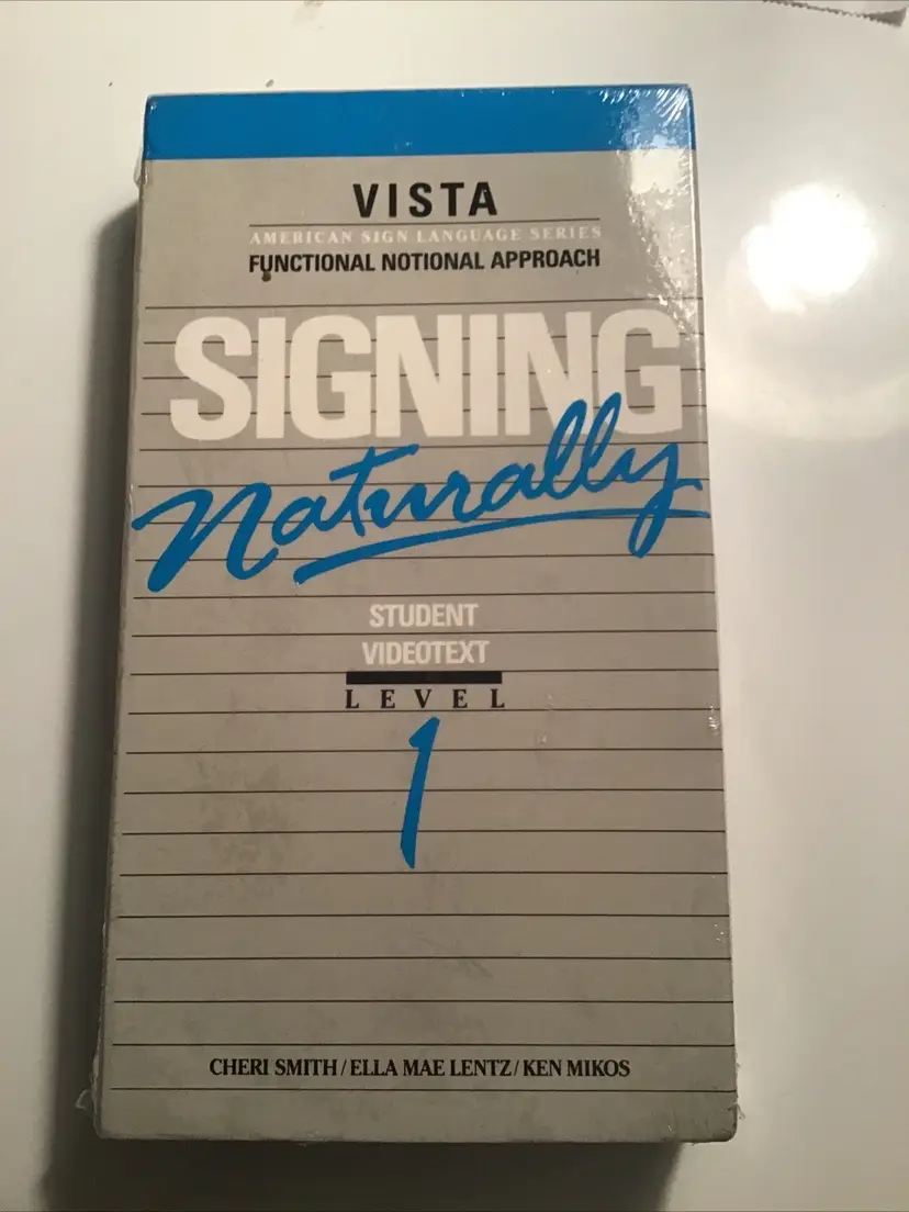 American Sign Language Vintage VHS Tape - Signing Naturally - Level 1