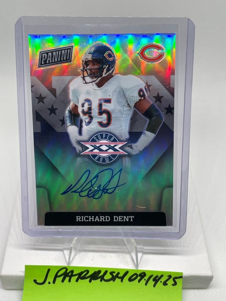 2022 Panini Super Bowl XX Richard Dent On Card Auto 1985 SBXX MVP Chicago BEARS