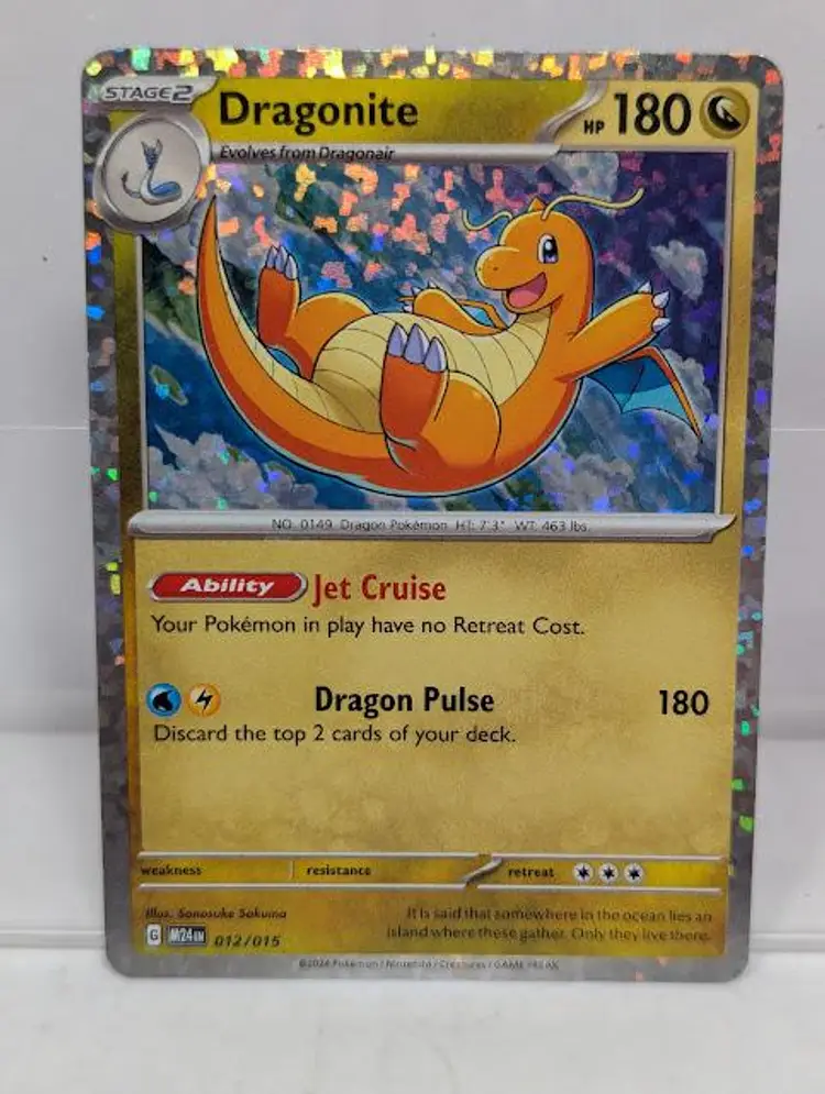 NEW!-McDonald’s Pokémon Dragonite Card 012/015 2025 Holo M24EN -Free Shipping!